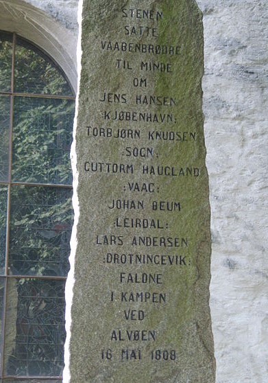 Mindesten ved Korskirken Bergen